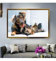 Altın Çerçeveli dekoratif tablo a1146 (Gold)