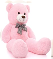 100 cm Peluş Ayı -Sevdiklerinize Özel Hediyelik Peluş Ayıcık, % 100 YERLİ -Premium Kalite (Pembe)