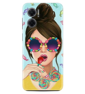 Xiaomi Redmi Note 11E Kılıf Resimli Desenli Baskılı Silikon Sugar and Woman 1418