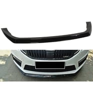 Skoda Octavia Mk3 VRS Ön Lip Parlak Siyah Plastik Ön Ek Karlık 2013 2014 2015 2016 2017 karlık+bodykit+ek