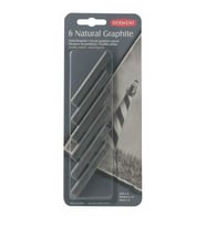 Derwent Natural Graphite Grafit Blok 6'lı Blister 