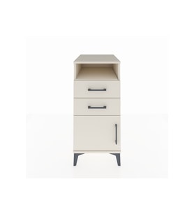 Kronos Komodin Tek Raflı 2 Çekmeceli Tek Kapaklı 44x59x96 Aytaşı-Aytaşı