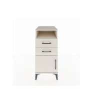 Kronos Komodin Tek Raflı 2 Çekmeceli Tek Kapaklı 44x59x96 Aytaşı-Aytaşı