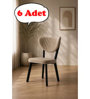 6 Adet Elma Sandalye Modern Kadife Kapitone Sırtlı Mutfak Yemek Odası Balkon Kafe Sandalyesi 85 Cm