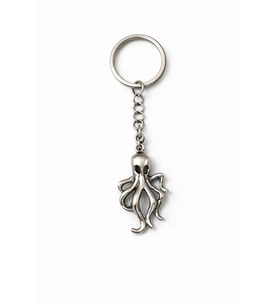 Deep Octo – Ahtapot Figürlü Gümüş Renk Unisex Metal Anahtarlık