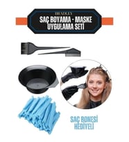 Mey İthalat® Hair Professional Saç Boyama Seti: 24'lü Bone, Karıştırma Kabı ve Tarak Fırça Takımı S