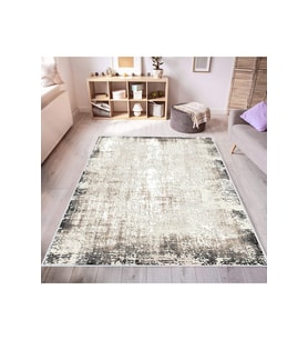 Rovigo Home Dijital Baskı Yıkanabilir Kaymaz Taban Salon Halısı RVG0537 (Bej)
