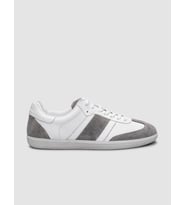 %100 Hakiki Deri Beyaz Bağcıklı Erkek Sneaker