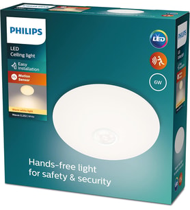Philips Mauve Hareket Sensörlü Yuvarlak Tavan Lambası 6W 2700K Sarı Işık