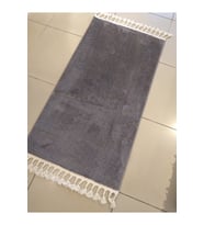 GABARDİN HALI BUTİK 0804 ANTRASİT YUMUŞAK DOKULU HALI 80X150 CM