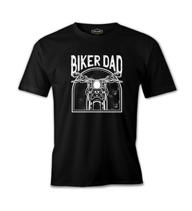 Biker Dad Siyah Erkek Tshirt