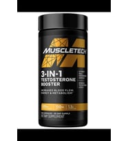 MuscleTech 3-in-1 Testosterone Booster 100 Capsul. Usa Menşei.3856 (Renksiz)