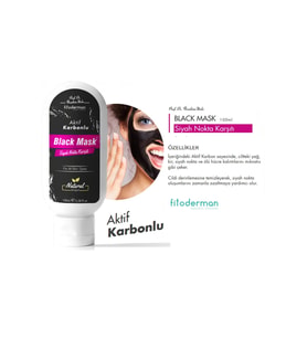 My FarmaEx Siyah Nokta Önleyici & Gözenek Sıkılaştıcı Aktif Karbonlu Black Mask 100 ml