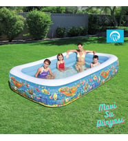 Havuz Jumbo Okyanus Desenli 305 Cm x 183 Cm - Mavi Su Dünyası