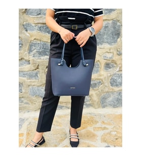 Günlük Kombinlere Uygun Kadın Yeni Sezon Yumuşak Deri Lüks El Çantası Shopper (STD)