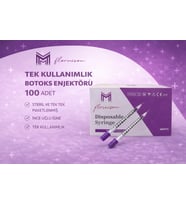 30G X 8Mm 1 Ml Tek Kullanımlık Hassas Uçlu Botoks Enjektörü 100 Adet 1 Kutu