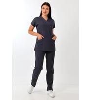 Bflex Unisex Likralı Yarasa Kol Takım - 6417 Füme
