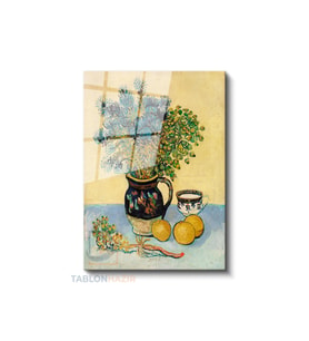 Dikey Cam Tablo Salon Duvar Tablosu Dikey Cam Vangogh 62 Yeni Ev Hediyesi Ofis Tablosu