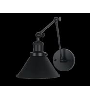 MYLİGHTS  METAL ÜÇ MAFSALI MAT SİYAH  RUSTİK  AKROBAT APLİK DUVAR LAMBASI