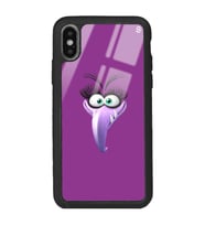 iPhone Xs Purple Tasarımlı Glossy Telefon Kılıfı