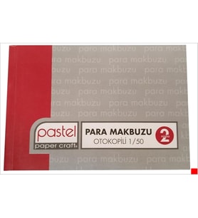 Pastel Para Makbuzu (Cep Tipi - Küçük Boy) 10x14 cm Otokopili 1 Asıl 1 Suret 2 Nüsha 240 Adet