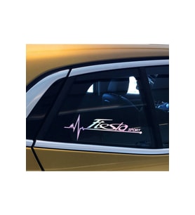 Fiesta Yan Cam Sticker Oto Kapı 20 Cm X 7 Cm Hologram c37