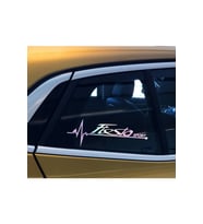 Fiesta Yan Cam Sticker Oto Kapı 20 Cm X 7 Cm Hologram c37