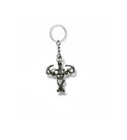 Sonsuz Güç – Yılan Figürlü Sporcu İskelet Unisex Metal Anahtarlık