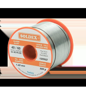 Soldex 1.20mm Lehim Teli Sn40 Pb60 500 gr.