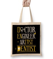 Doctor Engineer Artist Dentist 016 Bez Çanta Uzun Saplı