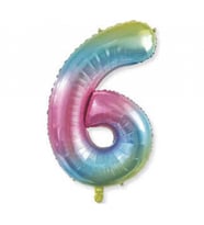 FOLYO BALON RAKAM 6 40 İNC RENGARENK PK:1-