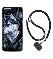 Realme C11 C21 C21Y C25Y C11 2021 Kılıf Boyun Askılı Silikon Dog Eyes 1761