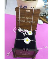 gümüş kolye ve bileklik