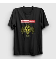 Presmono Unisex Siyah Logo V2 Metal Queensryche T-Shirt 550161tt