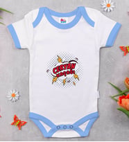 BK Kids Ceryan Kaçağı Tasarımlı Mavi Bebek Body Zıbın-1