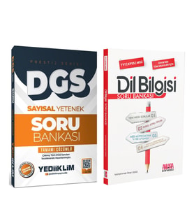 Yediiklim 2026 DGS Sayısal Yetenek ve AKM Dil Bilgisi Soru Bankası Seti 2 Kitap