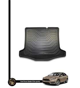Gold Ford Focus 2 Sedan Araca Özel Bagaj Havuzu
