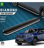 S-Dizayn Toyota RAV 4 5 Diamond Krom Yan Basamak 173 Cm 2018 Üzeri