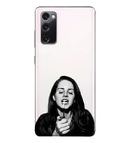 Samsung Galaxy S20 FE Uyumlu Lana Del Rey Desenli Şeffaf Telefon Kılıfı