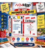 Acil 10. Sınıf Acil Matematik Tema Öğretim Fasikülleri ve AKM Dil Bilgisi Soru Bankası Seti 2 Kitap