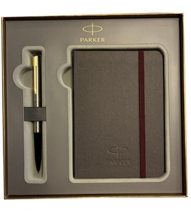 Parker Hediye Seti GT Gold Krom Roller Kalem + Defter