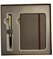 Parker Hediye Seti GT Gold Krom Roller Kalem + Defter