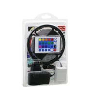 ATC LED STRIP EL-07-RUS-K 5MT KUMANDALI - ADAPTÖRLÜ RGB RENKLİ ŞERİT LED IP65=SU GEÇİRMEZ SMD=2835 54LEDs/m (5343)