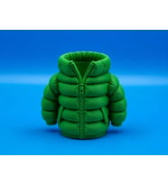 3D Baskı Şişme Mont Kalemlik - Masaüstü Organizer-Yeşil