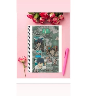Okumura Rin Anime Defter 1 Adet Özel Tasarım A4 Boyutu Telli Çizgili Defter 21*29 Cm