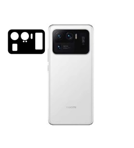 Xiaomi Mi 11 Ultra Zore 3D Kamera Camı Koruyucu (Siyah)