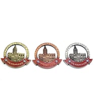 Dodes İstanbul Temalı Metal Magnet Galata Kulesi Yuvarlak Tasarım
