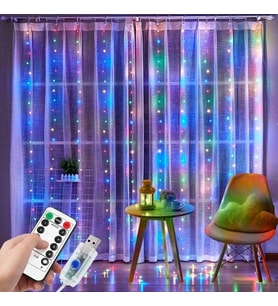 Tel Perde Led 3 x 3 M 300 Led RGB