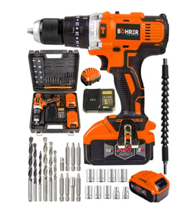 Dark Orange Power Helber 13 mm Metal Mandren 27 Parça Darbeli Vidalama Seti