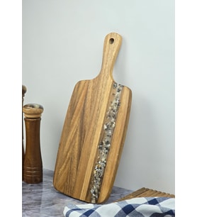 Akasya Kesme Tahtası - Dikdörtgen Kesim Tahtası - 40 CM (Kahverengi)